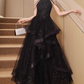 Shiny Prom Dress Crew Neck Tulle Prom Gown Evening Dress Party Dress Dancing Dress D2496