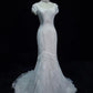 Elegant Wedding Dress Square Neck Mermaid Prom Dress Evening Dress Gala Dress   D2501