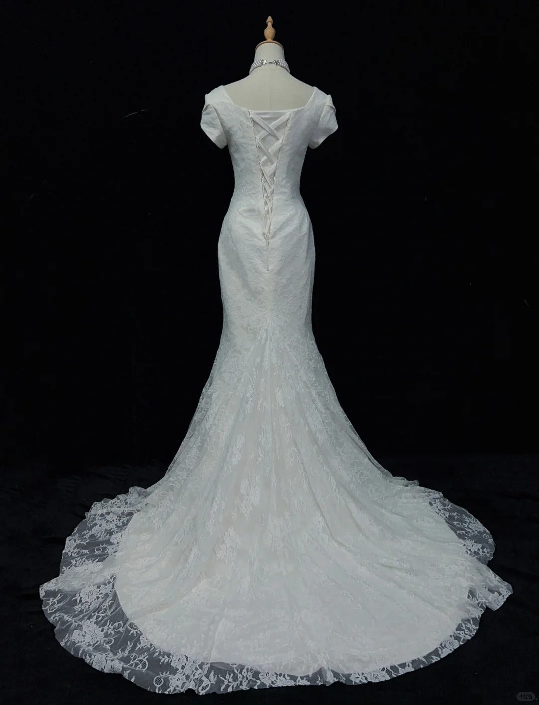 Elegant Wedding Dress Square Neck Mermaid Prom Dress Evening Dress Gala Dress   D2501