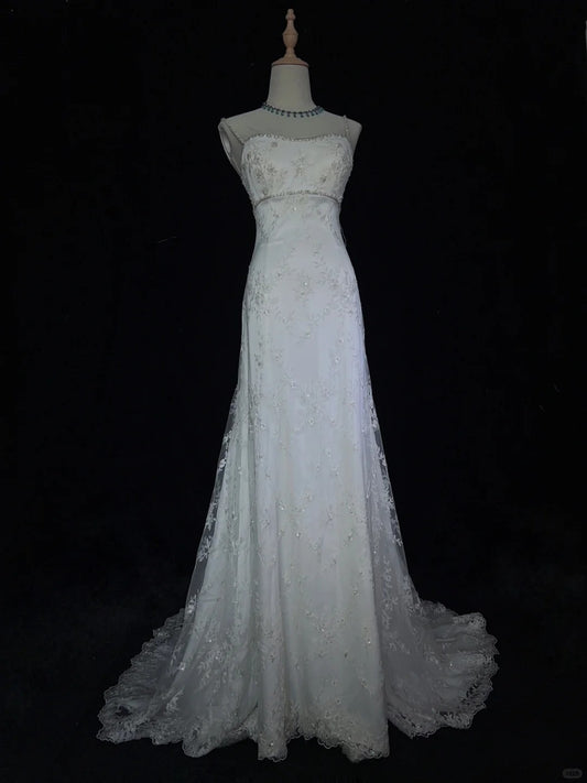 Robe de bal élégante à bretelles spaghetti, robe de mariée, robe de soirée, robe de gala, robe de dîner d'affaires D2507