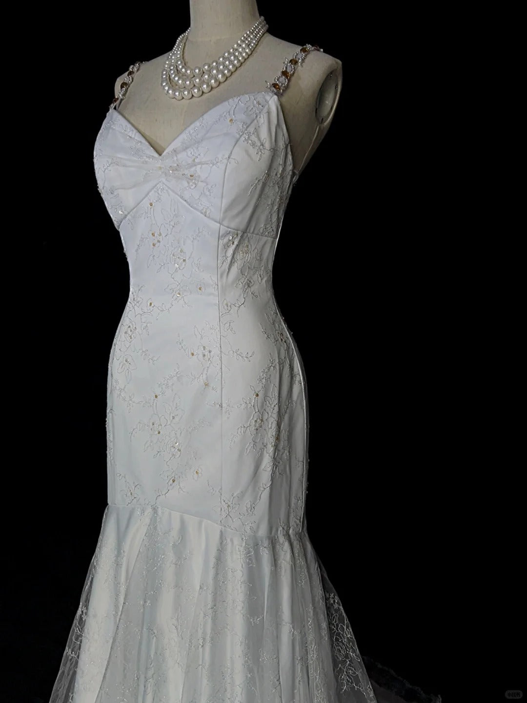 Charmante robe de bal à bretelles spaghetti, robe de soirée sirène, robe de gala, robe de dîner d'affaires D2510