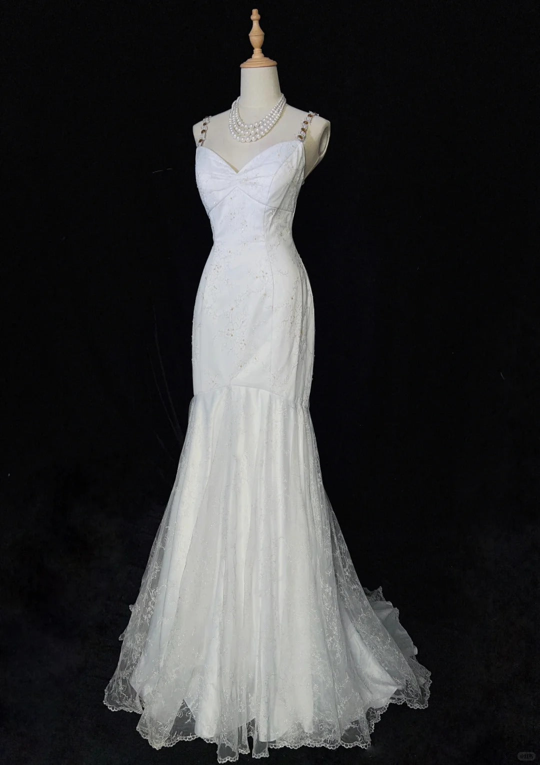 Charmante robe de bal à bretelles spaghetti, robe de soirée sirène, robe de gala, robe de dîner d'affaires D2510