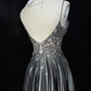 Shiny Homecoming Dress Spaghetti Straps Short Prom Gown Cocktail Dress Backe to School Outfits   D2513
