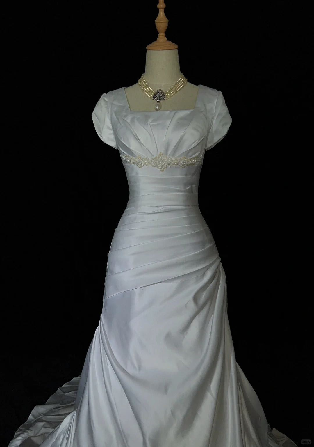 Elegant Prom Dress Square Neck Pleated Prom Gown Evening Dress Gala Dress Business Dinner Dress      D2514