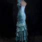 Gorgeous Prom Dress One Shoulder Pleated Prom Gown Evening Dress Gala Dress   D2517