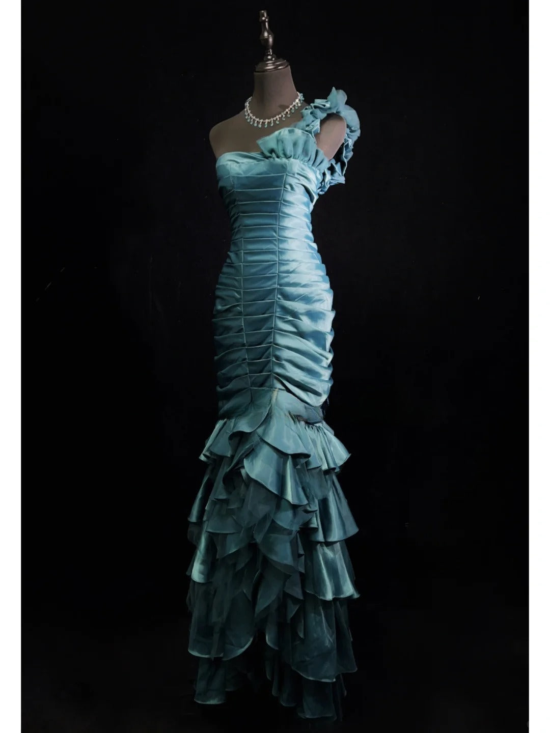 Gorgeous Prom Dress One Shoulder Pleated Prom Gown Evening Dress Gala Dress   D2517