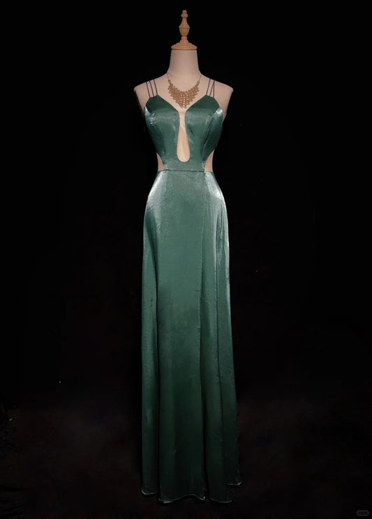 Sexy Prom Dress Spaghetti Straps Backless Prom Gown Evening Gala Dress   D2523