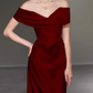 Charming Prom Dress Off Shoulder Floor Length Prom Gown Evening Dress Gala Dress  D2525