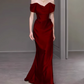 Charming Prom Dress Off Shoulder Floor Length Prom Gown Evening Dress Gala Dress  D2525