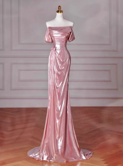 Jolie robe de bal sirène à épaules dénudées, robe de soirée, robe de gala D2532