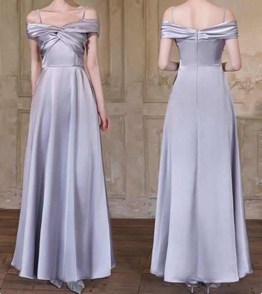 Elegant Bridesmaid Dress A Line Spaghetti Straps Prom Gown Gala Dress Dress Bridesmaid Dress  D2536