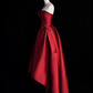 Elegantes Ballkleid Trägerlos Weinrot Ballkleid Galakleid Abendkleid D2538