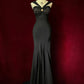 Stunning Prom Dress Black Sweetheart Pleated Mermaid Prom Gown Evening Dress Gala Dress    D2563