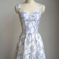 Stunning Prom Dress Spaghetti Straps Print Prom Gown Evening Dresses Gala Dress Party Dress     D2569