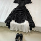 Beauty Ballkleid mit quadratischem Ausschnitt, plissiertes Ballkleid, Abendkleid, Partykleid D2590