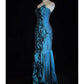 Gorgeous Prom Dress Strapless Pleated Ruffle Prom Gown Gala Dress Evening Dresses    D2596