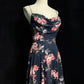 Pretty Prom Dress Spaghetti Straps Print Backless Prom Gown Gala Dress Evening Dresses    D2598