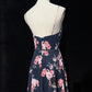 Pretty Prom Dress Spaghetti Straps Print Backless Prom Gown Gala Dress Evening Dresses    D2598