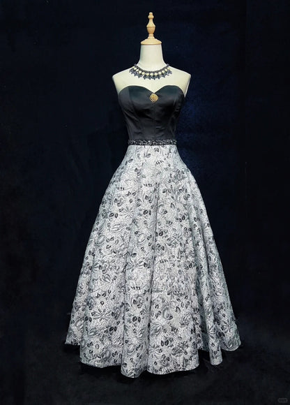 Elegant Prom Dress A Line Sweetheart Print Prom Gown Gala Dress Evening Dresses    D2600