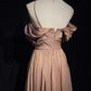 Elegant Prom Dress Spaghetti Straps Pleated Gala Dress Evening Dresses Prom Gown   D2602