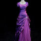 Pretty Prom Dress Square Neck Pleated Tulle Prom Gown Gala Dress Evening Dresses     D2607