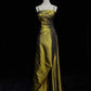 Elegant Prom Dress Spaghetti Straps Pleated Evening Dresses Gala Dress Prom Gown     D2608