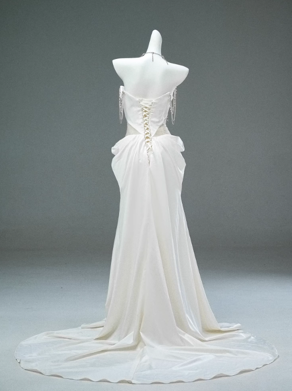 Stunning Prom Dress Strapless Crystal Prom Gown Evening Dress Gala Dress Party Dress   D2624