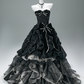Gorgeous Prom Dress Strapless Pleated Tiered Ball Gown Gala Dress Evening Dress   D2630