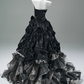 Gorgeous Prom Dress Strapless Pleated Tiered Ball Gown Gala Dress Evening Dress   D2630