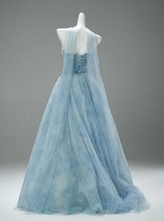 Robe de bal élégante sans bretelles, robe de bal perlée, robe de gala, robe de soirée D2632