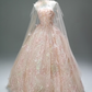 Beauty Prom Dress Strapless Sequins Ball Gown Gala Dress Evening Dresses  D2640