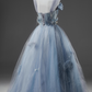 Elegant Prom Dress Spaghetti Straps Pleated Tulle Ball Gown Evening Dress Sweet 16 Dress  D2644