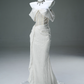 Elegant Prom Dress Off Shoulder Pleated Mermaid Prom Gown Evening Dress Gala Dresses  D2647