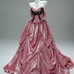 Shiny Prom Dress Pink Sweetheart Pleated Ball Gown Gala Dress Evening Dresses Masquerade Ball   D2648
