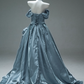 Elegant Prom Dress Off Shoulder Pleated Prom Gown Evening Dresses Masquerade Ball Gala Dress    D2652