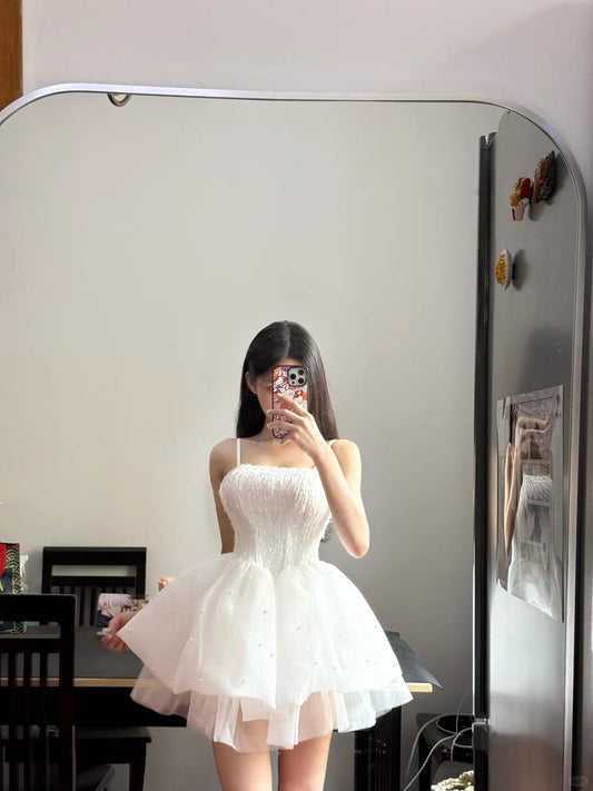 Elegant Prom Dress Spaghetti Straps Short Prom Dress Cocktail Dress Party Dress      D2656