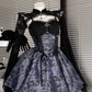 Charming Spaghetti Straps Print Halloween Costumes Cosplay Dress Short Women Dress   D2664