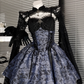Charming Spaghetti Straps Print Halloween Costumes Cosplay Dress Short Women Dress   D2664