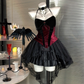 Pretty Halter Tulle Halloween Costumes Cosplay Dress Short Women Dress    D2665