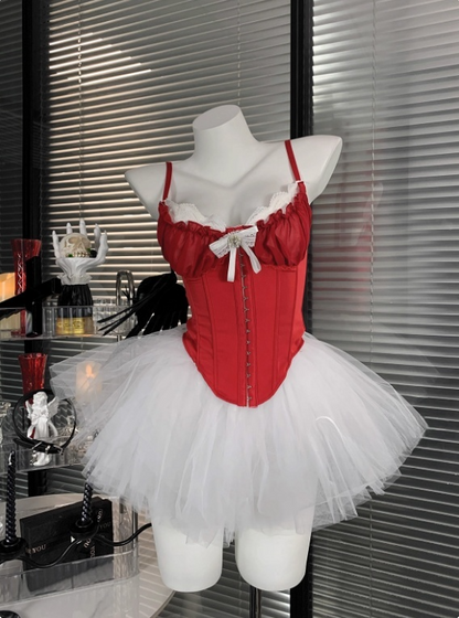Beauty Spaghetti Straps Tulle Halloween Costumes Cosplay Dress Short Women Dress   D2668