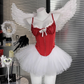 Beauty Spaghetti Straps Tulle Halloween Costumes Cosplay Dress Short Women Dress   D2668