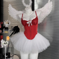 Beauty Spaghetti Straps Tulle Halloween Costumes Cosplay Dress Short Women Dress   D2668
