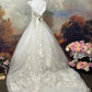 Elegant Wedding Dress V-neck Pleated Prom Dress Evening Dress     D2670