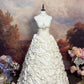 Elegant Wedding Dress Strapless Pleated Prom Gown Evening Dress Gala Dress   D2672