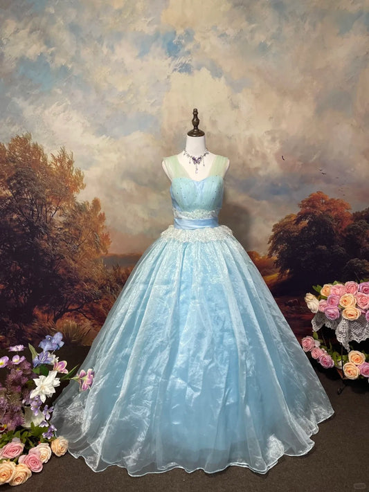 Sweet Prom Dress V-neck Ball Gown Evening Dress Gala Dress Sweet 16 Dress   D2673