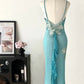 Pretty Prom Dress Spaghetti Straps Sequins Prom Gown Evening Dress Party Dress  D2683