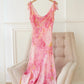 Stunning Prom Dress Print Asymmetrical Hem Prom Gown Evening Dress Party Dresses  D2686