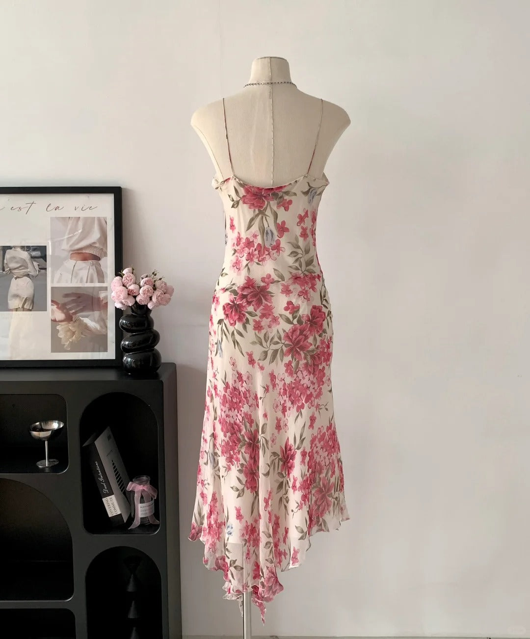 Pretty Woman Summer Dress Spaghetti Straps Print Party Dresses Vacation Dress   D2696