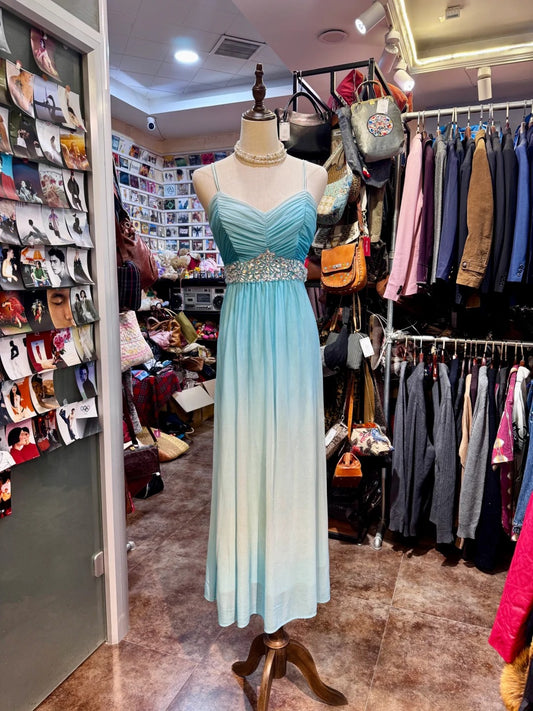 Sweet Prom Dress Spaghetti Straps Pleated Crystal Prom Gown Evening Dress Gala Dresses  D2699