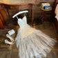 Pretty Prom Dress Spaghetti Straps Pleated Tulle Birthday Party Dress    D2707
